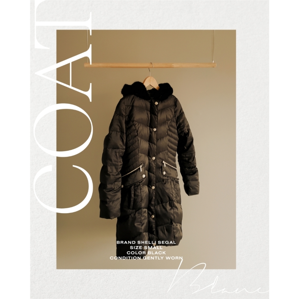 SHELLI SEGAL black down coat